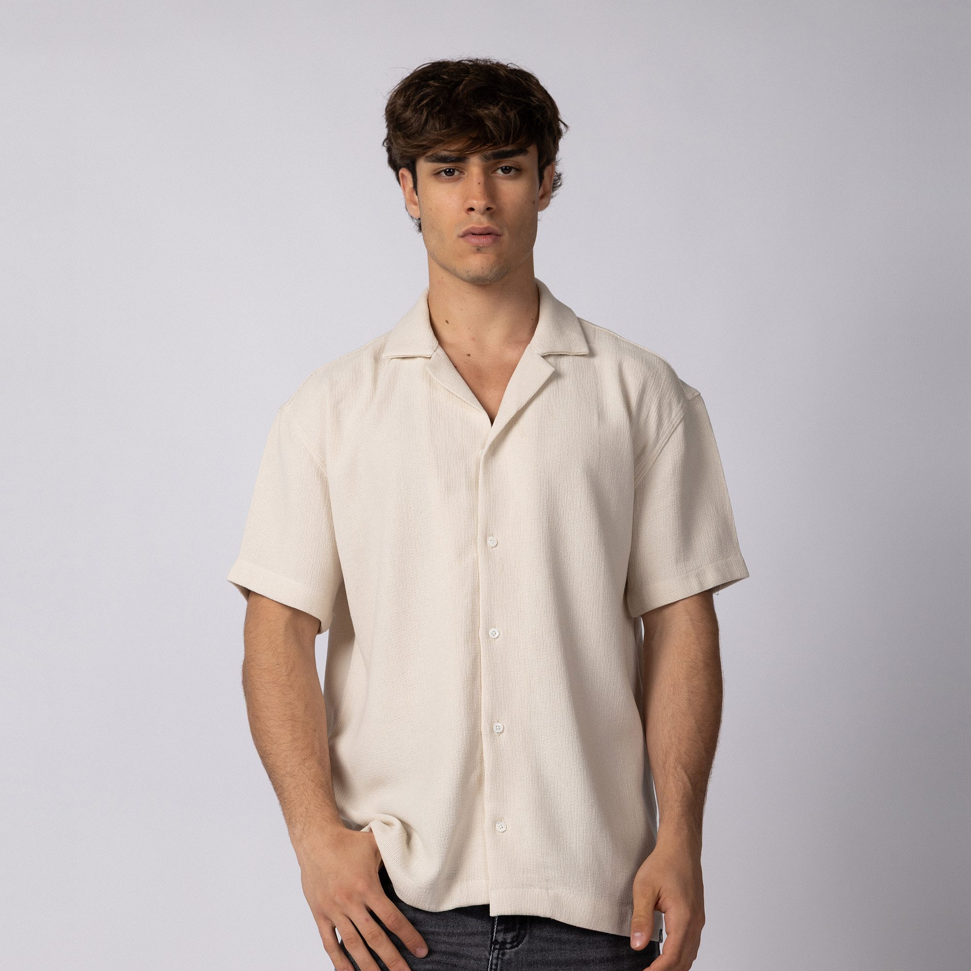 Camisa Manga Corta Lino Gig Status - PRE VENTA