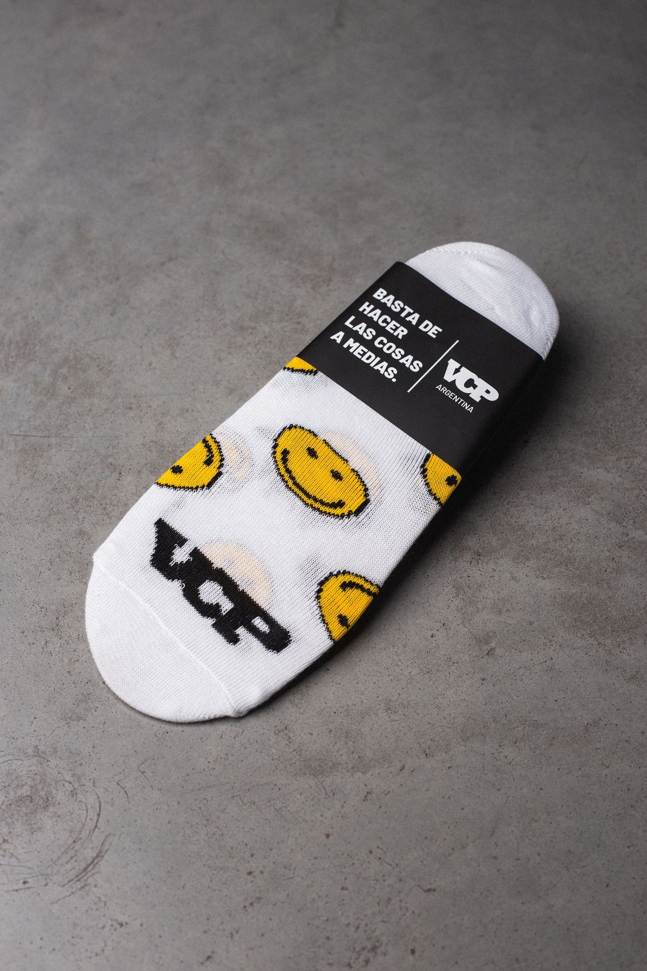Medias White Smiley