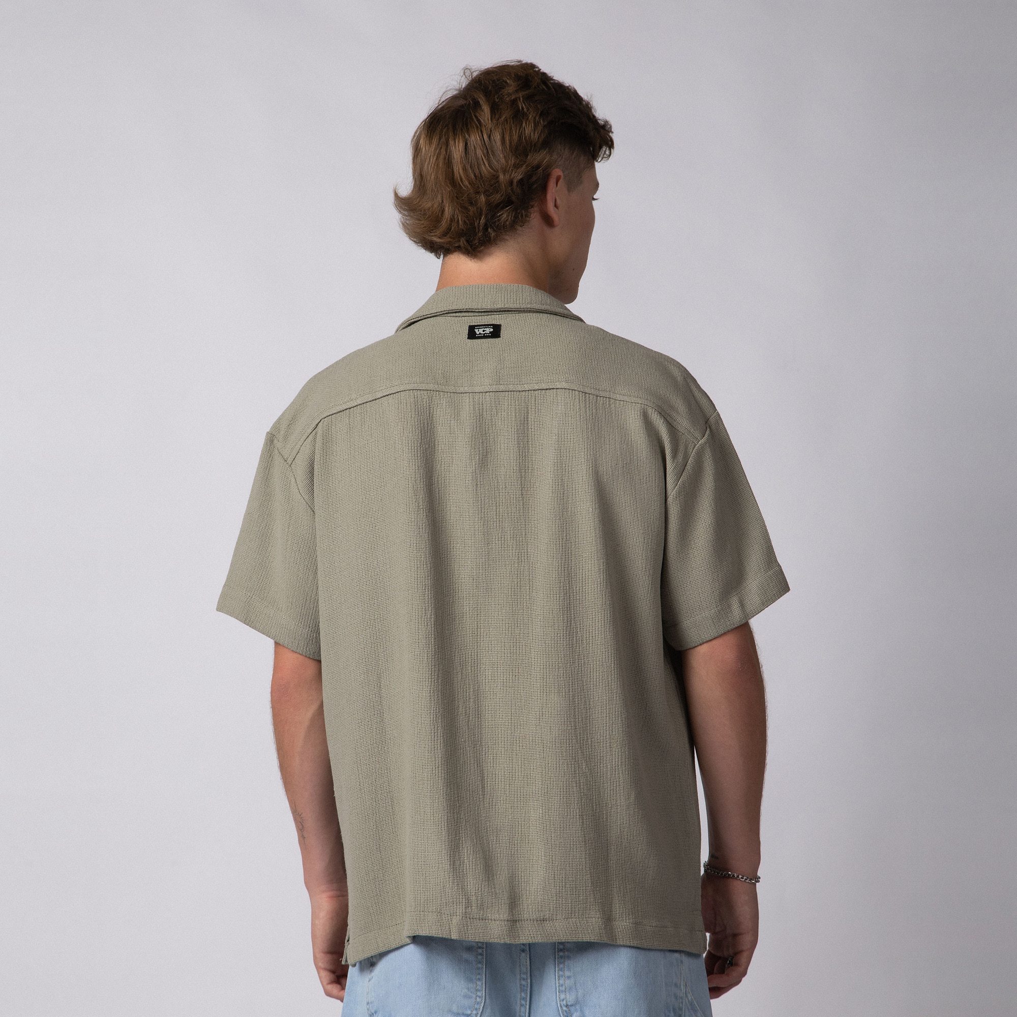 Camisa Manga Corta Lino Mont