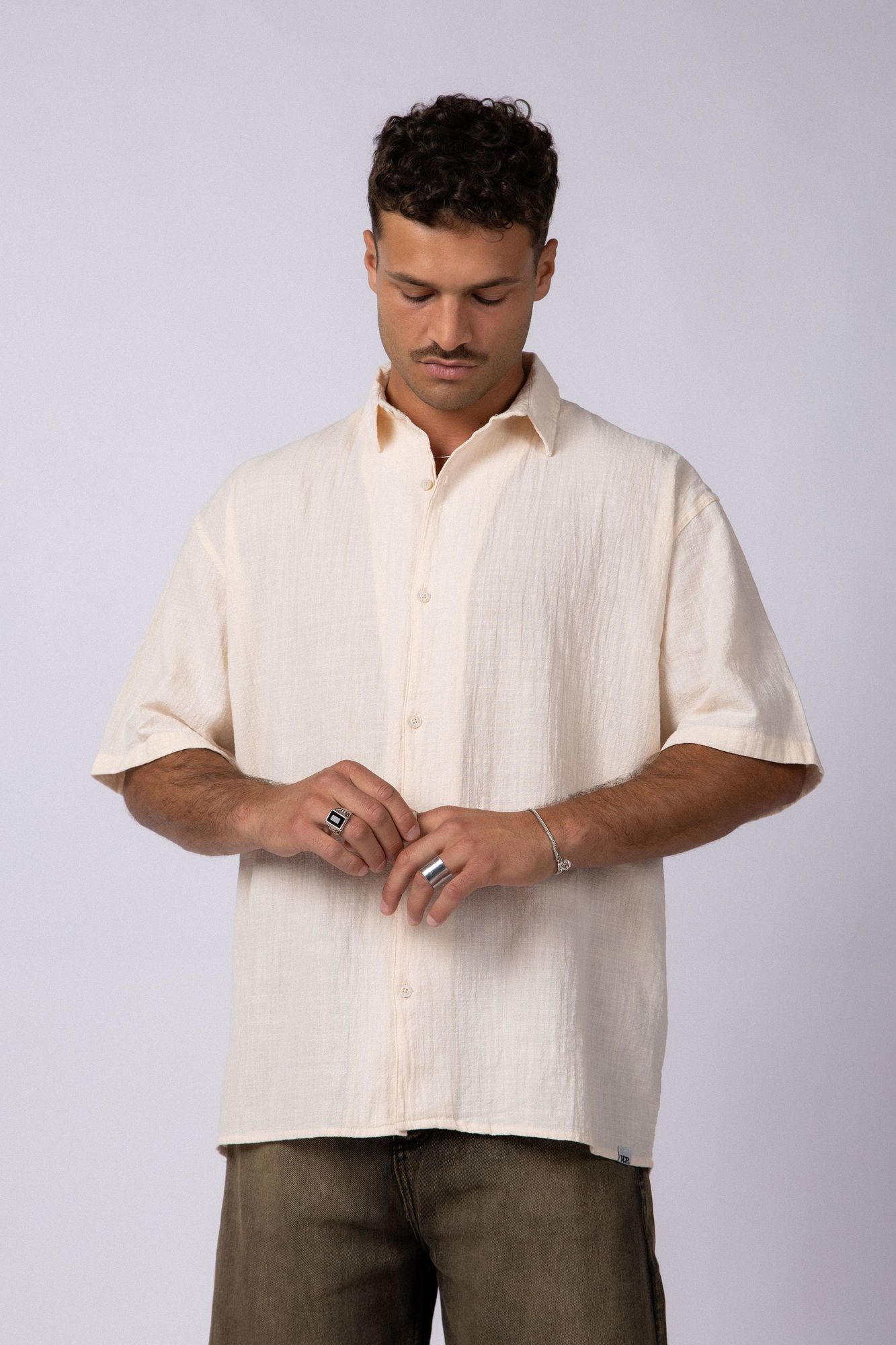 Camisa Manga Corta Lino Herax