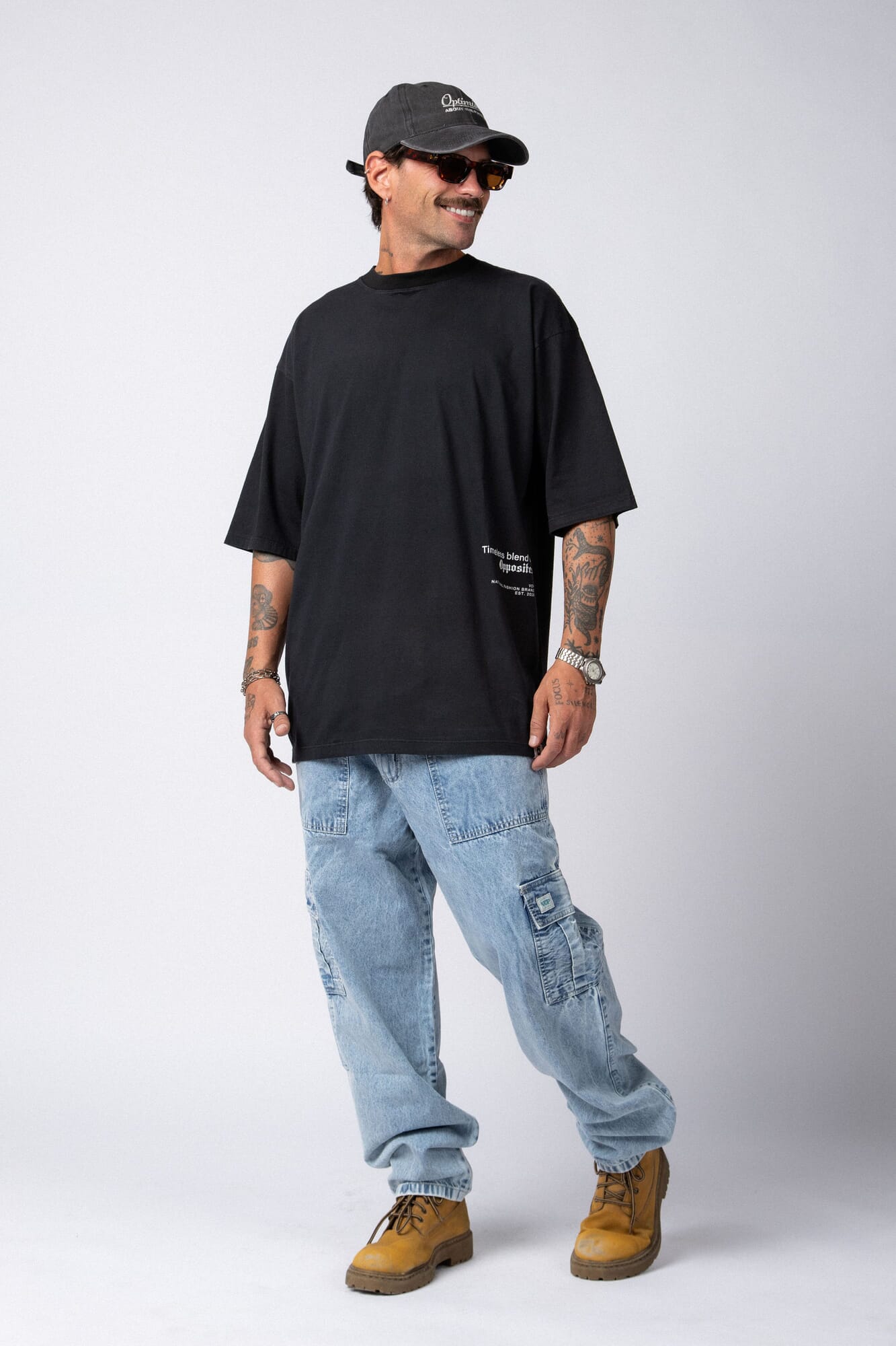 Remera Over Taz Blend