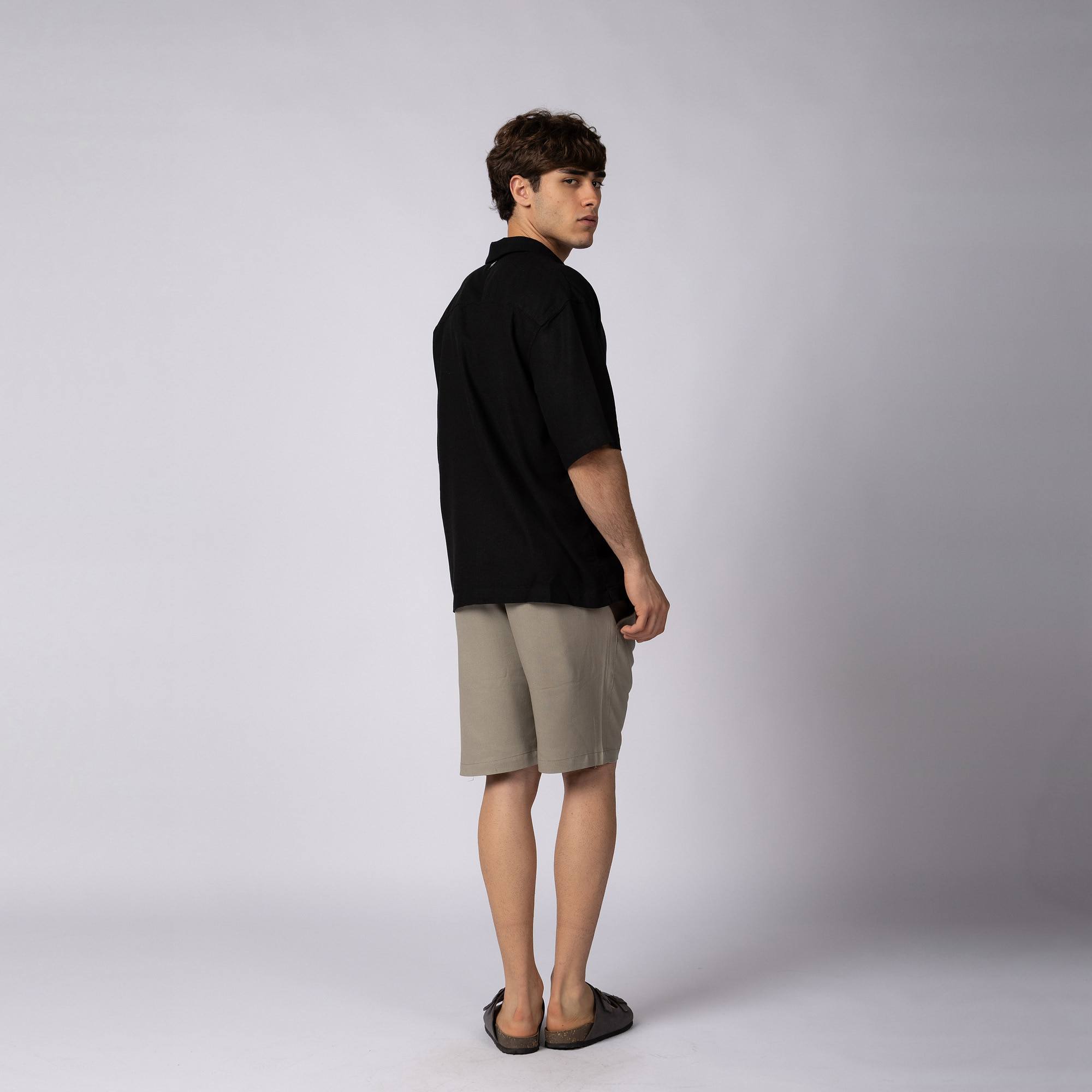 Camisa Manga Corta Lino Rukan - PRE VENTA