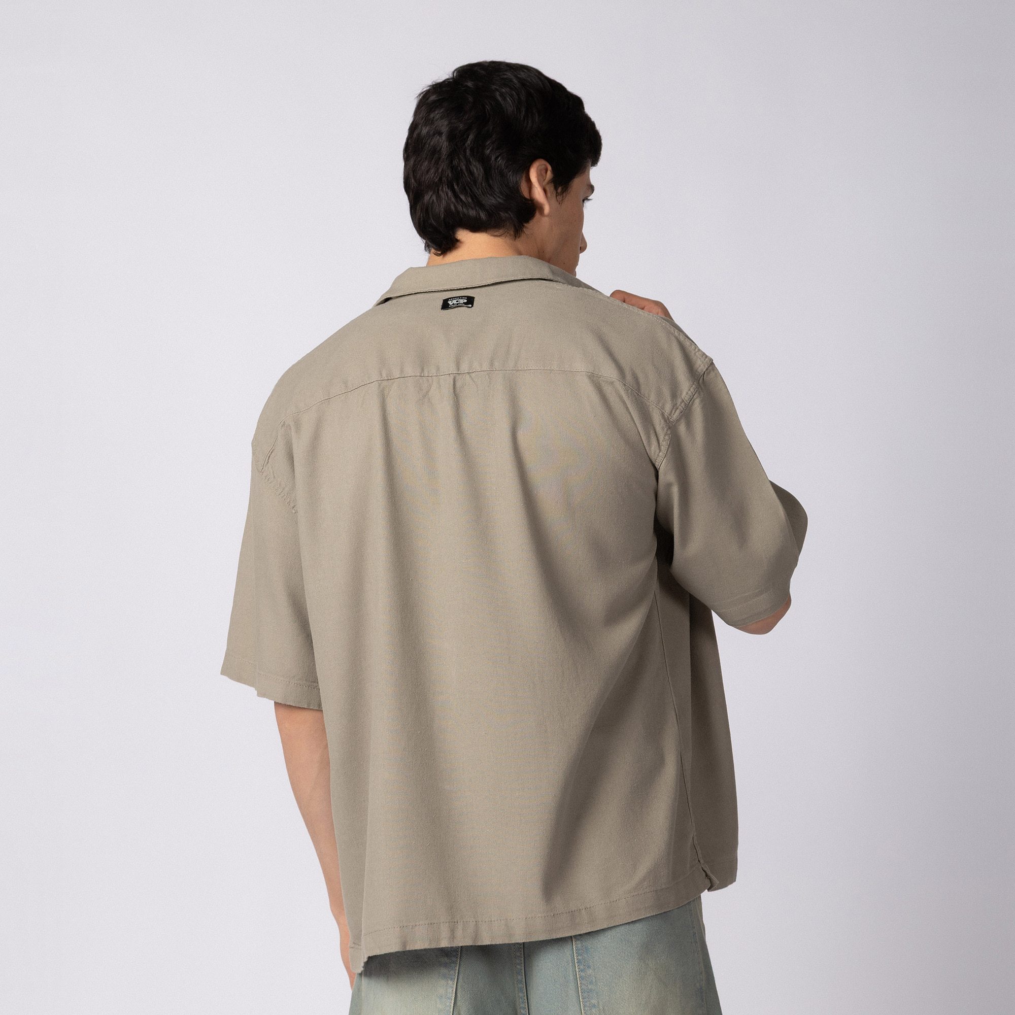 Camisa Manga Corta Lino Rukan - PRE VENTA