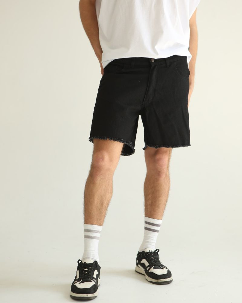 Bermuda Jean Negra Hombre